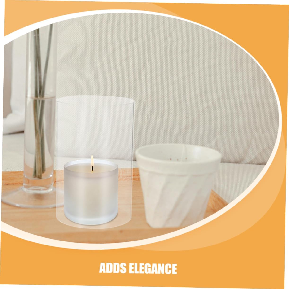 Glass Candle Holder Sleeve