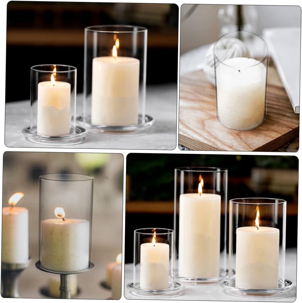 Elegance Glass Candle Holder