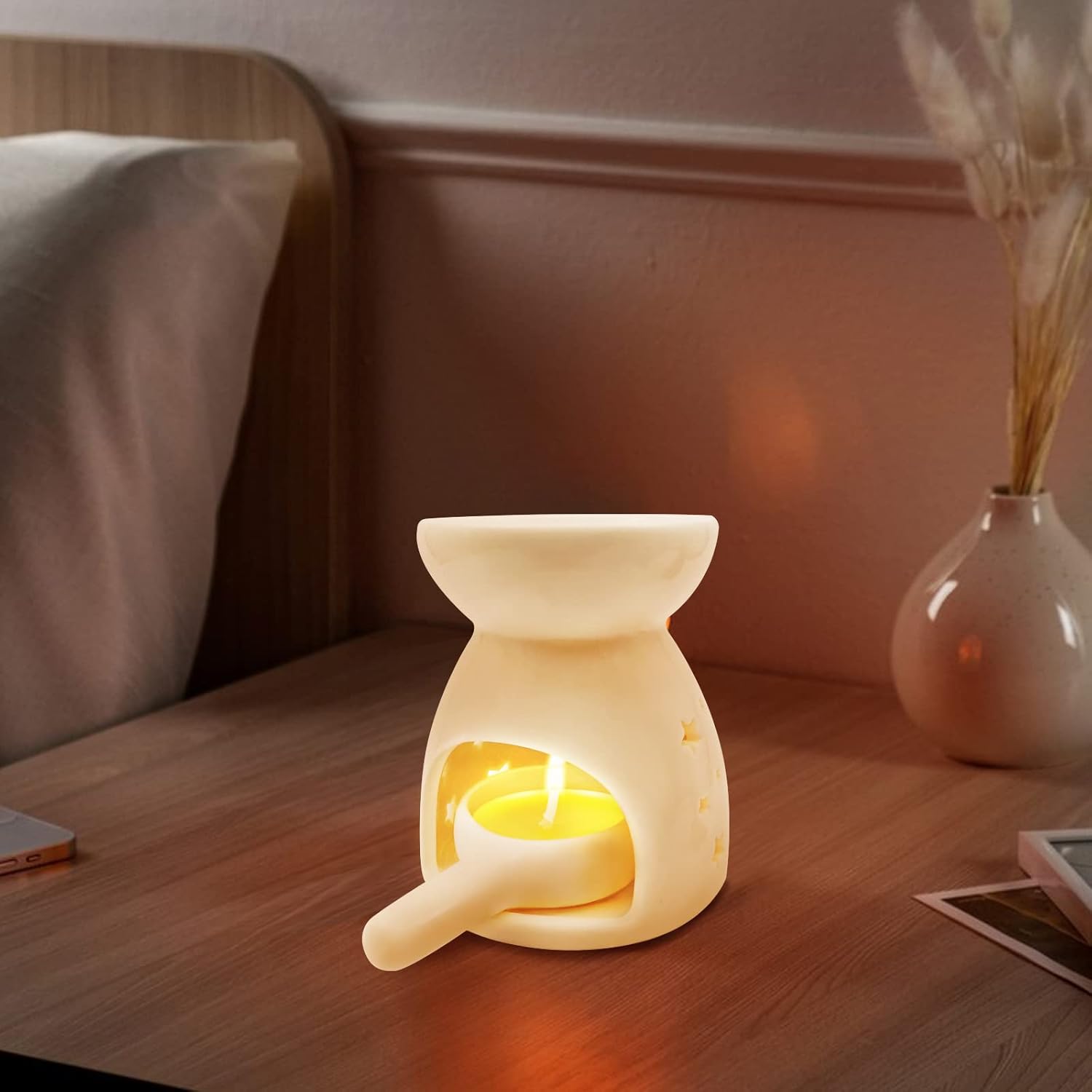 Elegant Oil Burner for Scented Oil and Tealight Candles