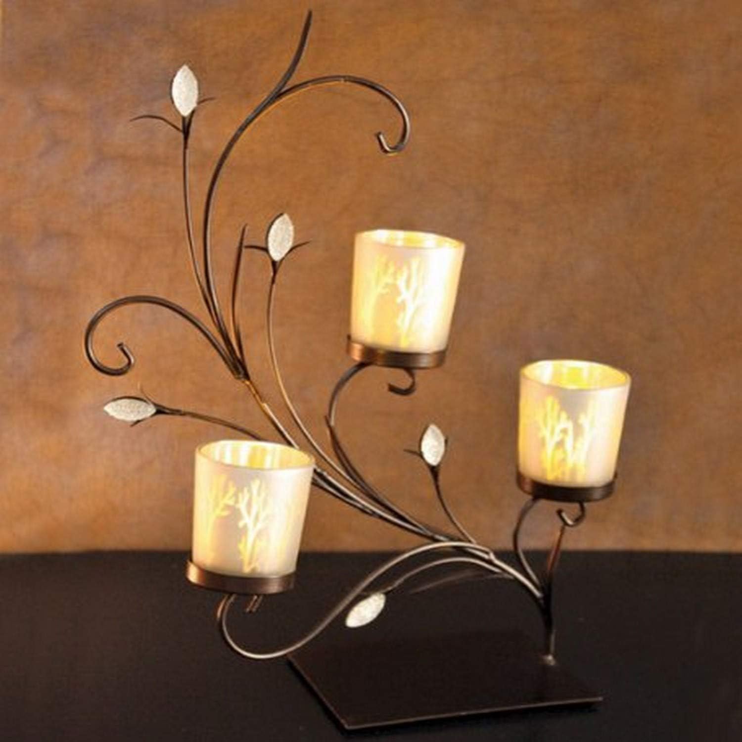 The Light Garden Whispy Feather 3-Light Votive Candle