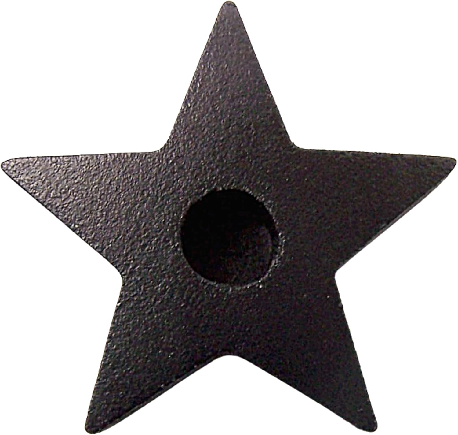 Set of 3 Black Star Candle Holders for Wicca