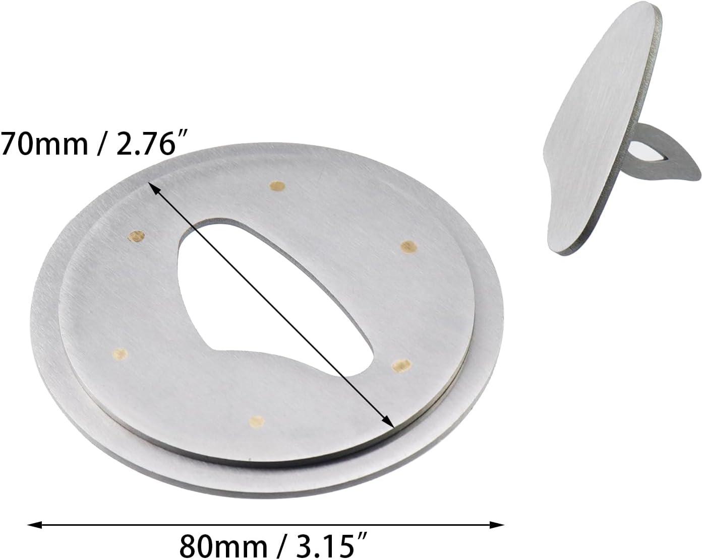Coshar Metal Candle Jar Topper Shade Sleeves Lid - Melt Evenly Silver