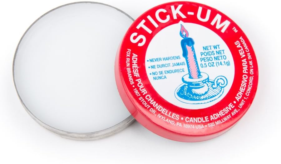 Fox Run Stick-Um Candle Adhesive 05 Ounce
