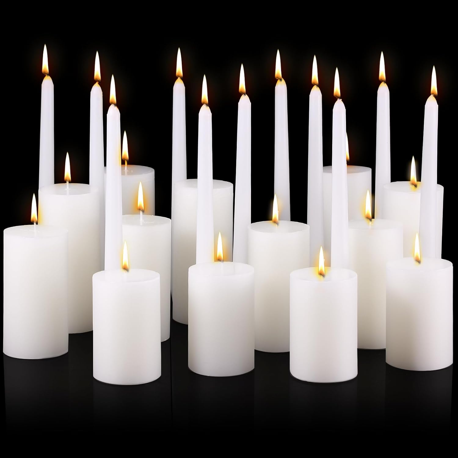 MTLEE Hand-Poured Candle Holder Set 54-Piece