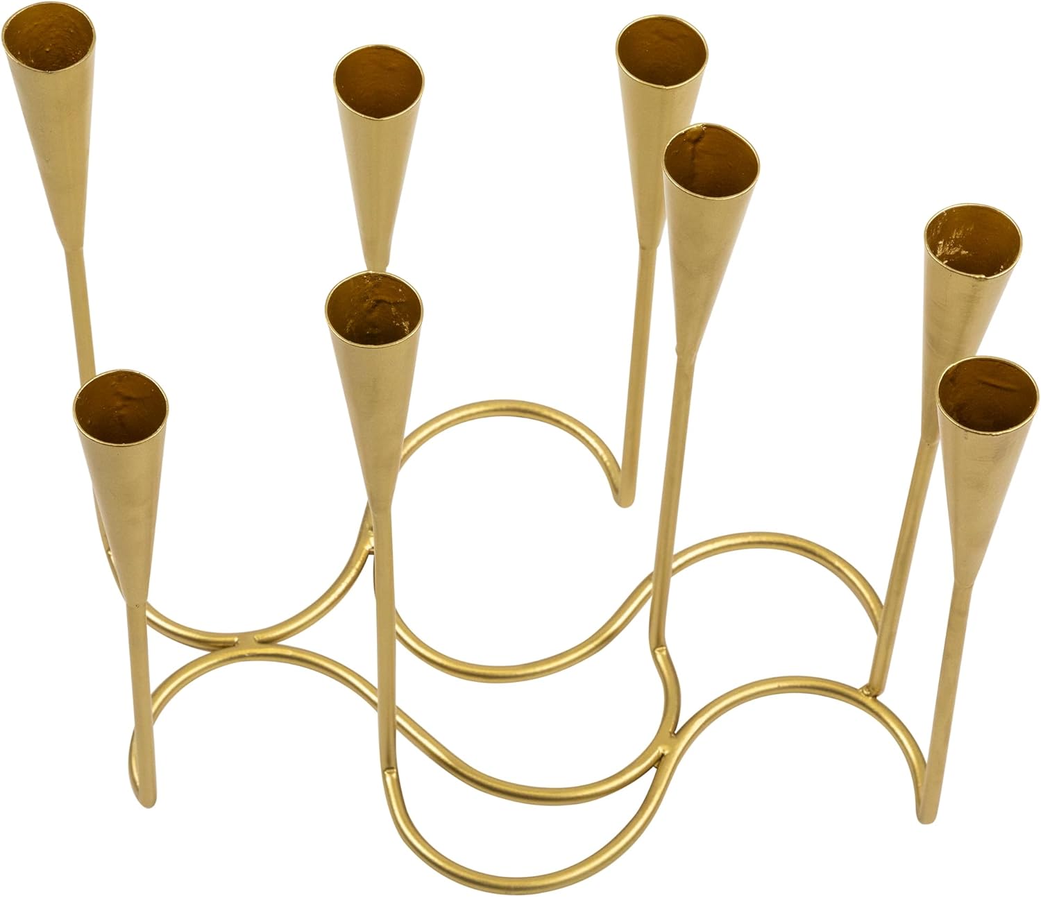 Northlight Modern 8 Taper Candelabra - Matte Gold Finish