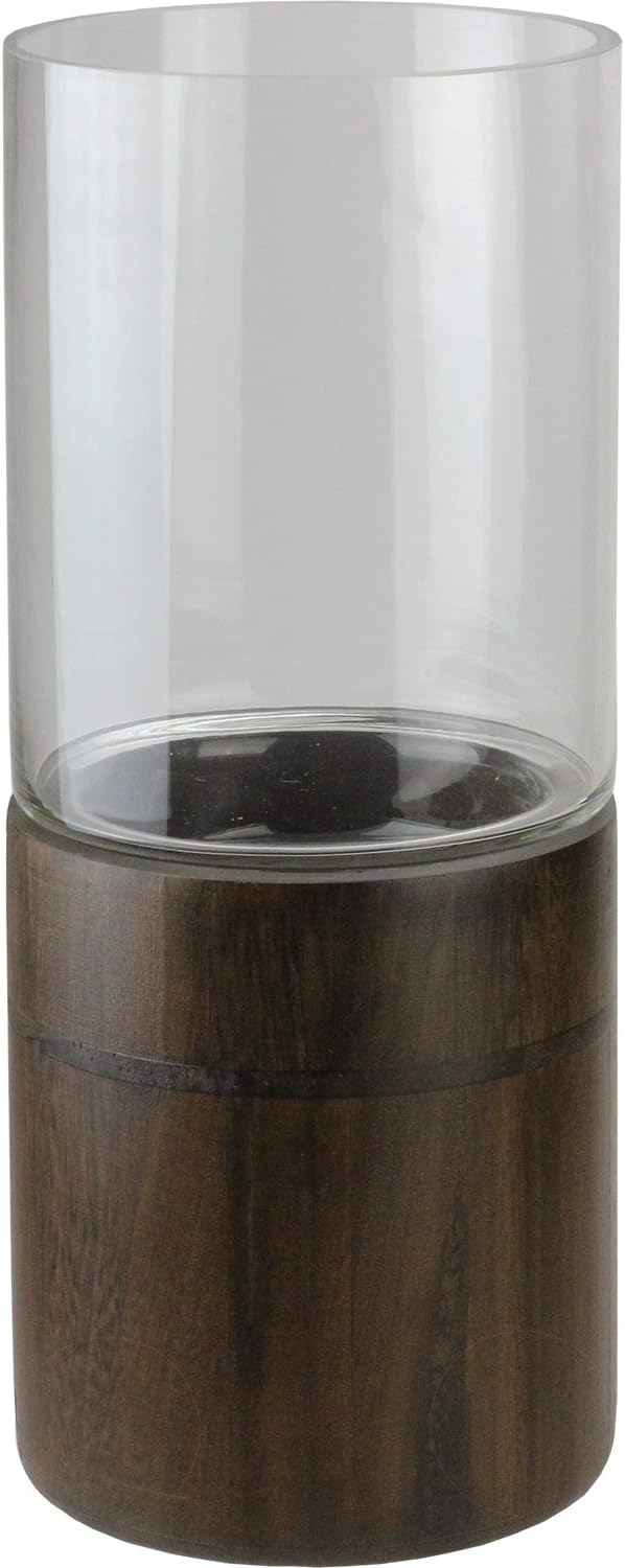 Northlight 1525 Clear Glass Hurricane Pillar Candle Holder