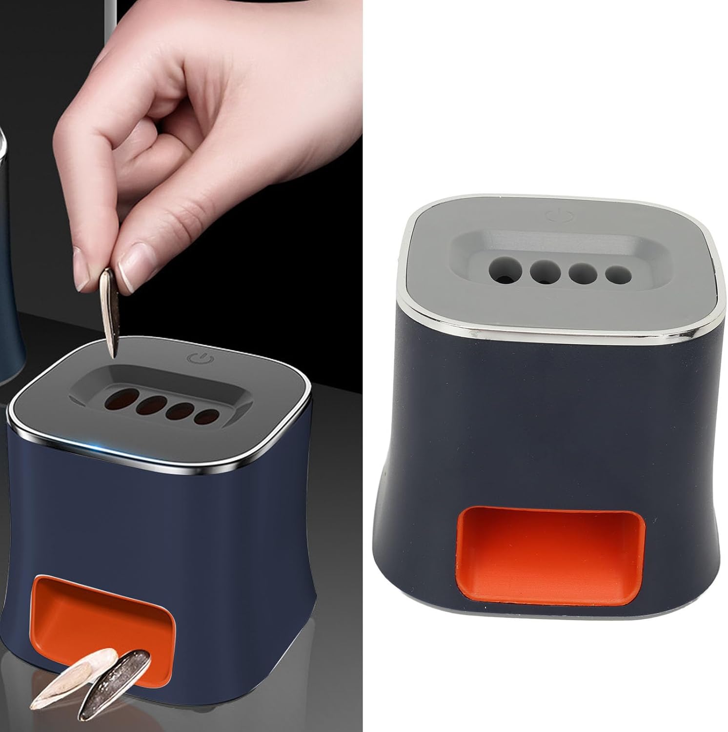 Electric Melon Seed Peeler with USB Charging and Four Hole Design