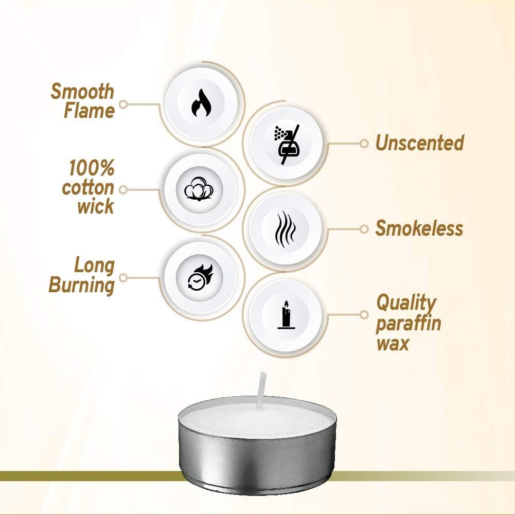 Lner 200-Count White Tea Lights