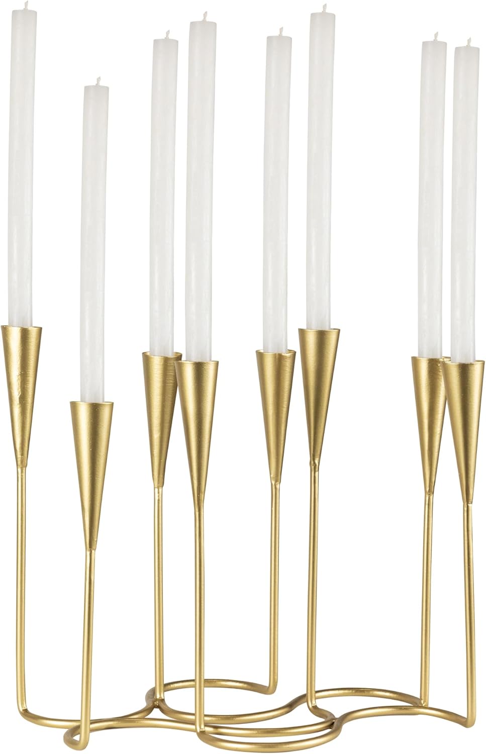 Northlight Modern 8 Taper Candelabra - Matte Gold Finish