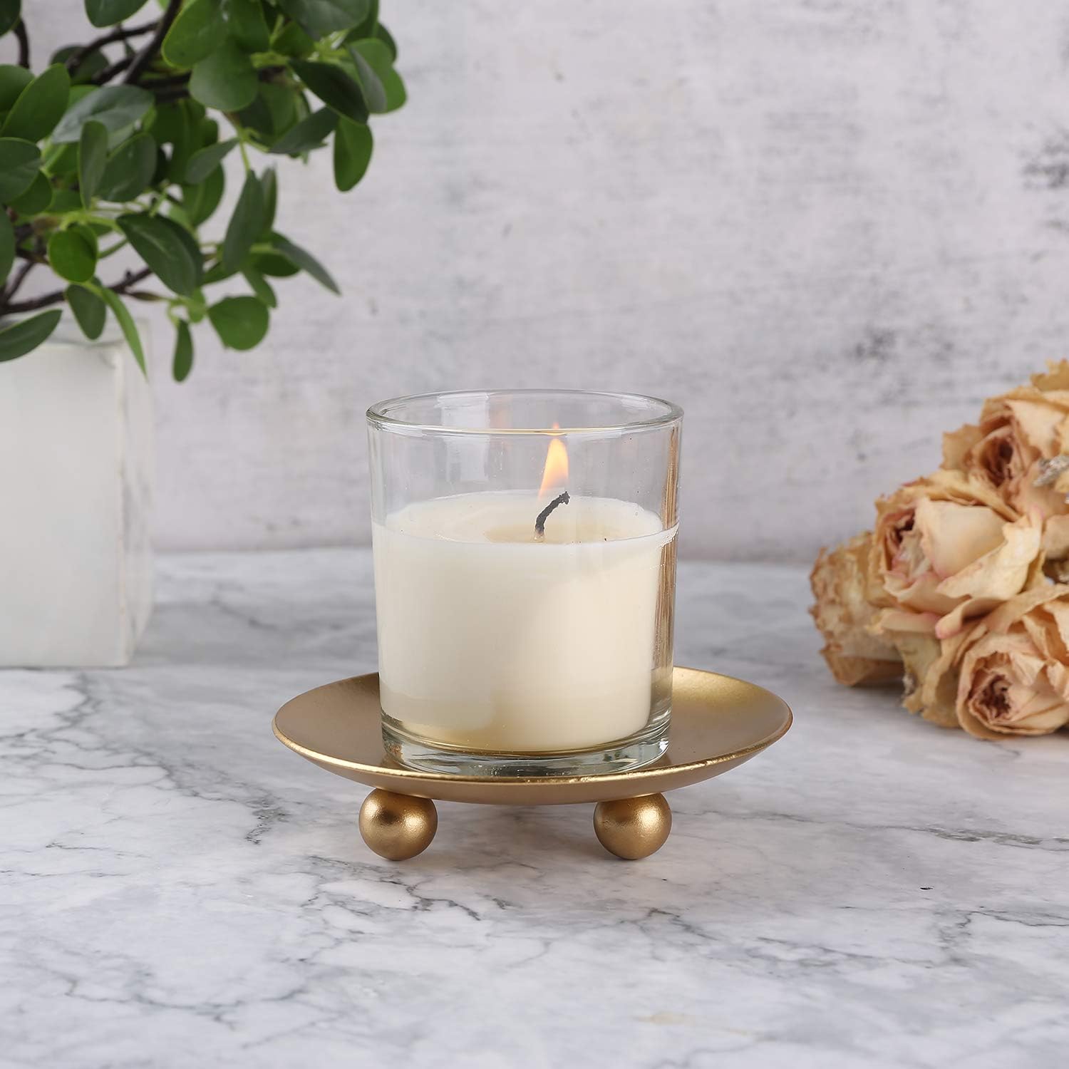 Sturdy Elegant Iron Candle Holder Set