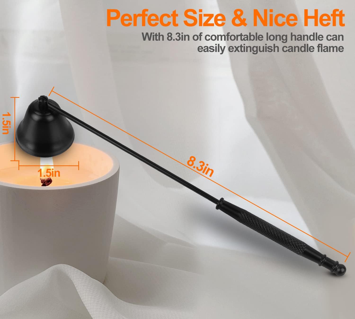 Elegant Long-Handle Candle Snuffer