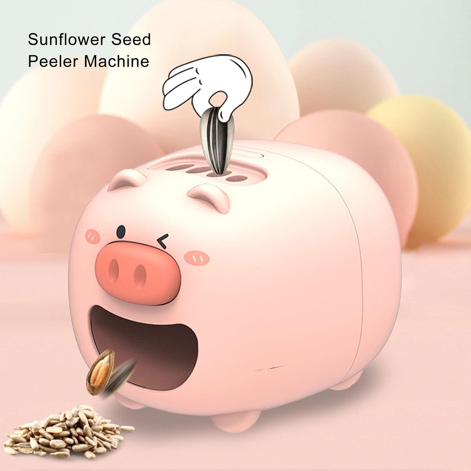 Mini Cute Pig Melon Seed Sheller Slicer for Sunflowers