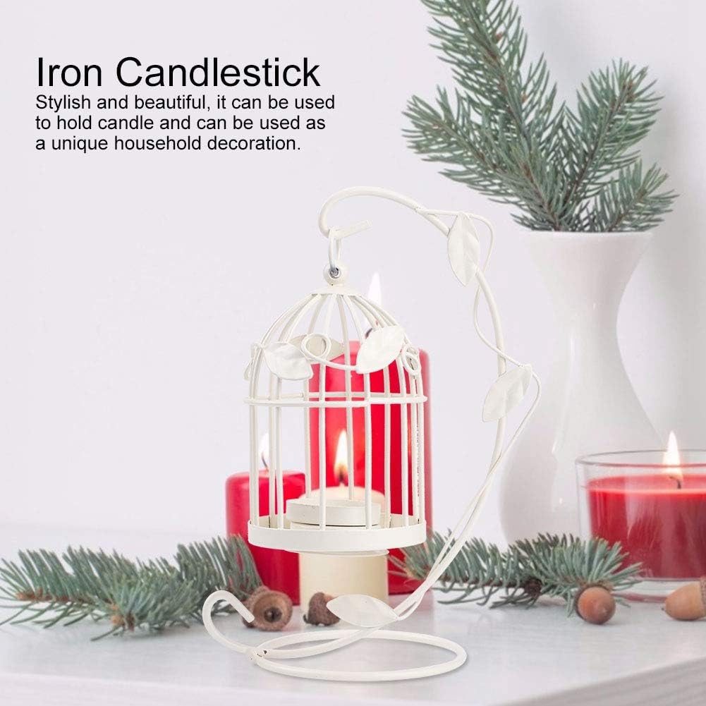 Unique Iron Leaf Candle Holder for Home Decor Lighting