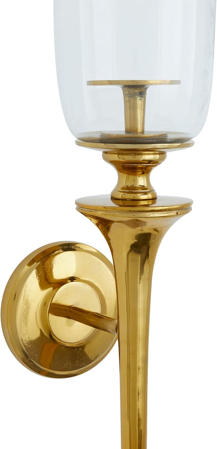 Deco 79 Gold Candle Sconce
