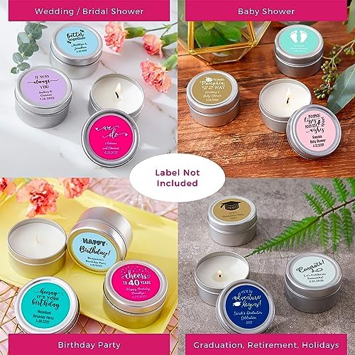 Kate Aspen Vanille Candle Tins for Weddings