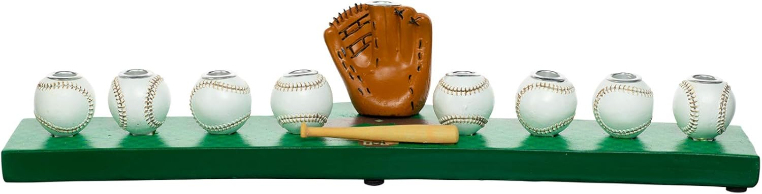 Rite Lite Hanukkah Baseball Menorah for Boys - Chanukah Gift