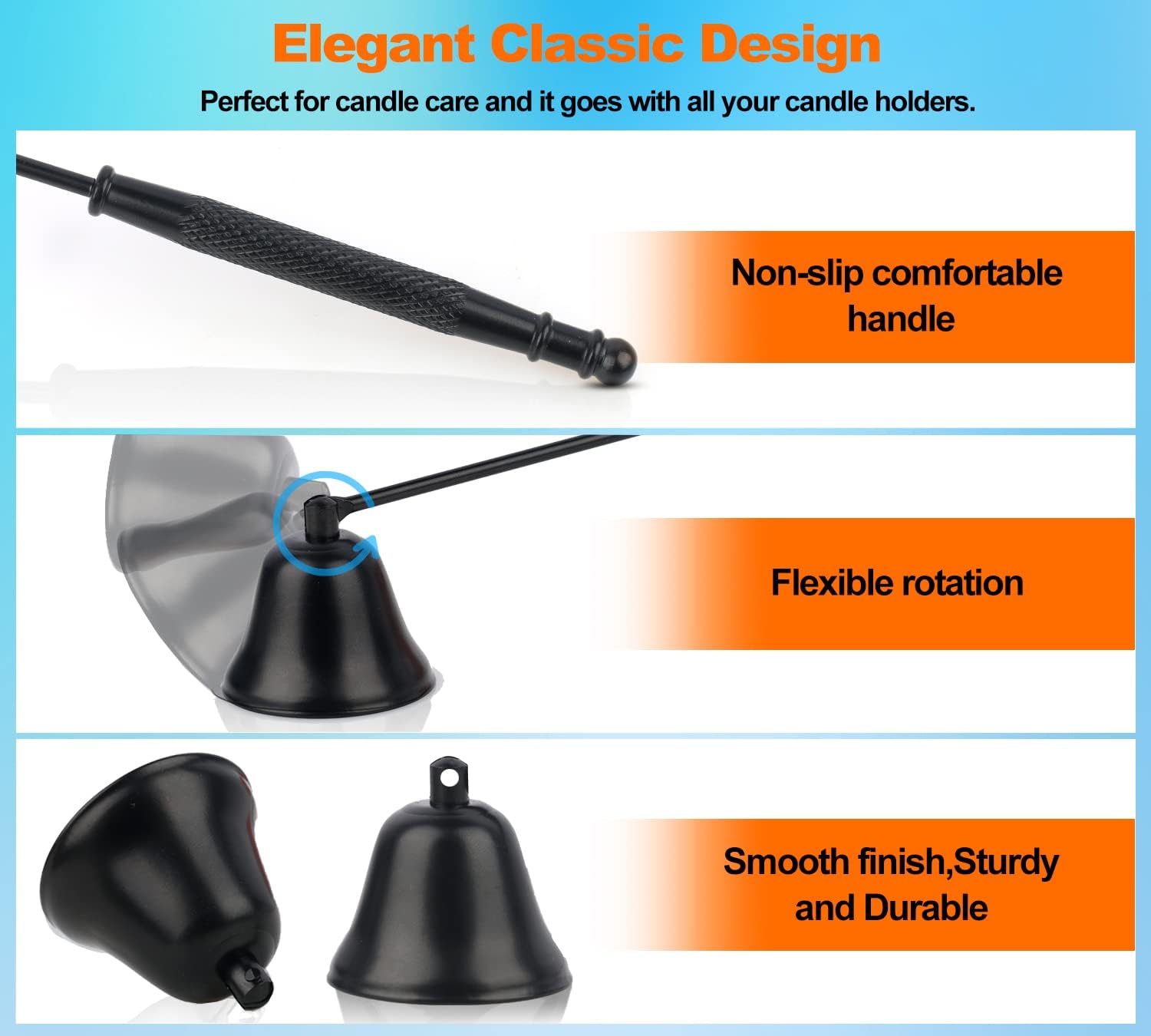 Elegant Long-Handle Candle Snuffer