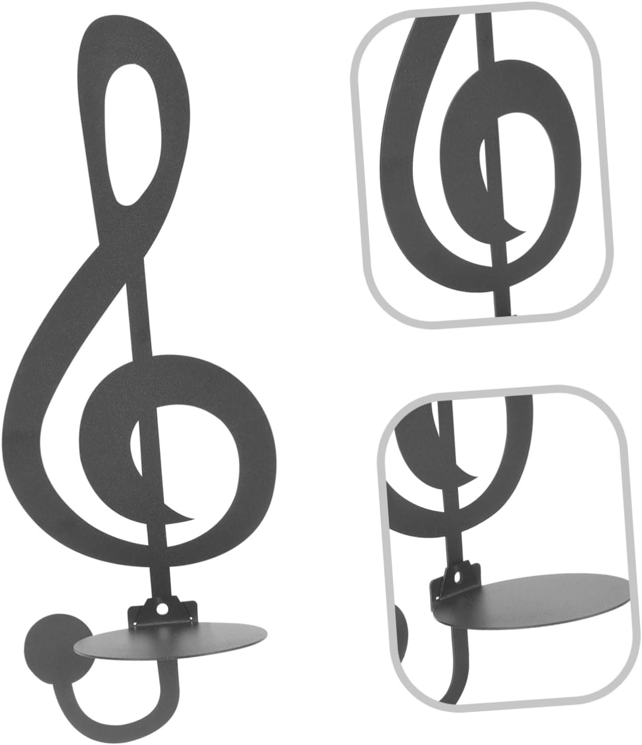 Modern Metal Candle Scent Wall Sconce with Note Design