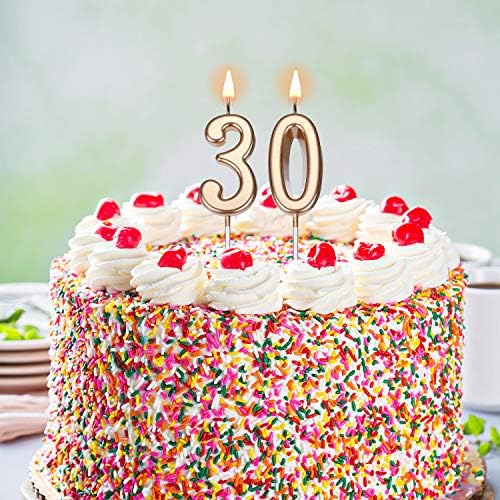 30th Birthday Candles Cake Topper Happy Birthday