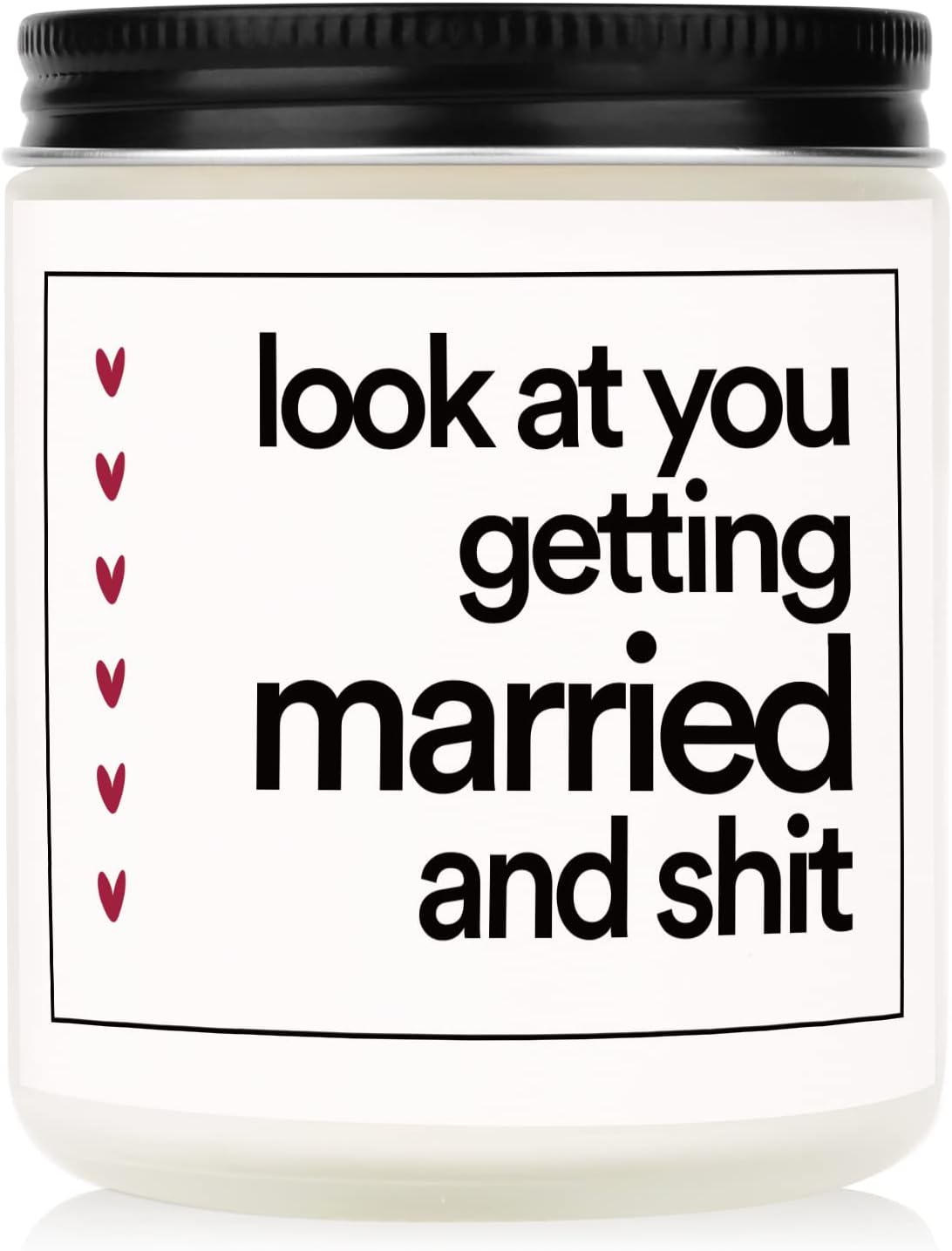 BaubleDazz Funny Wedding Engagement Scented Candle 7oz 35hrs Burner