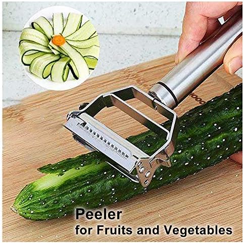 Jianlai Vegetable Julienne Peeler Stainless Steel Slicer with Brush
