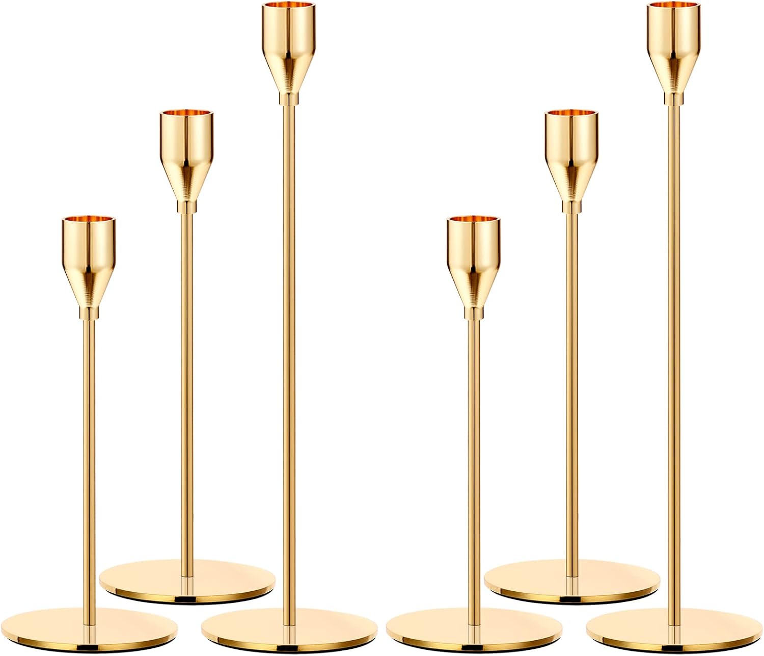 Elegant Gold Candle Holder Set for Weddings and Parties