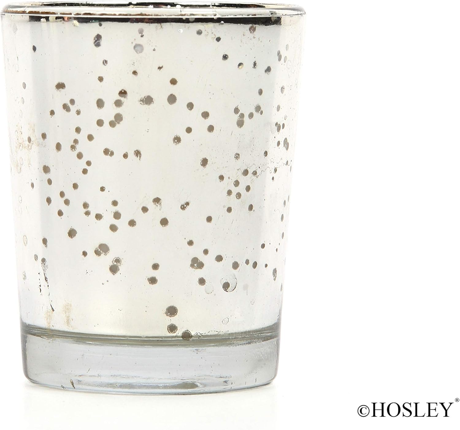 Hosley Premium Scented Glass Filled Votive Candles 6-Pack Rose