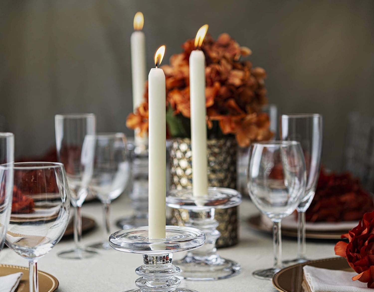 BOLSIUS Ivory Candlesticks Bulk Pack 50 Count