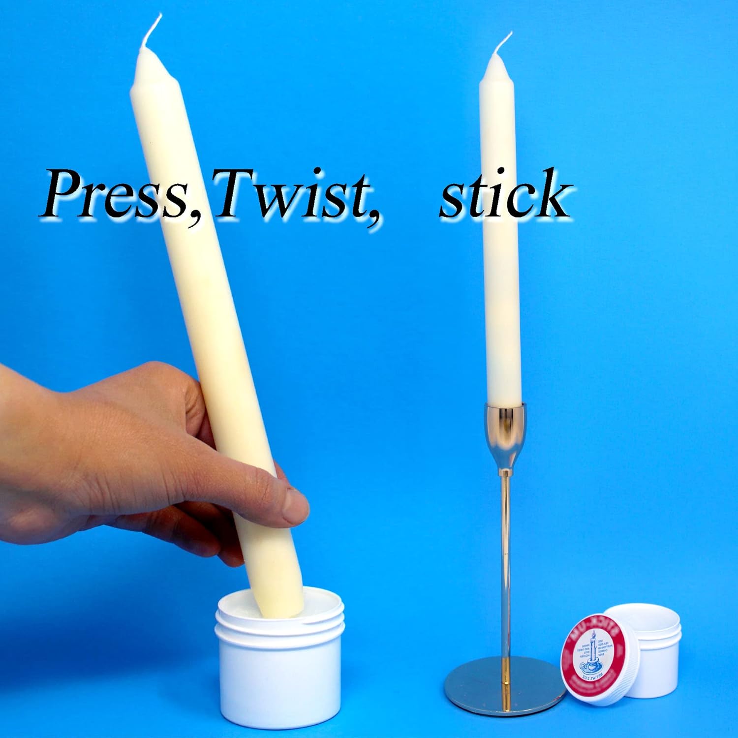 Rambue Candle Stick Adhesive Taper Candle Stick Adhesive 2-PK Stickum Taper Candles