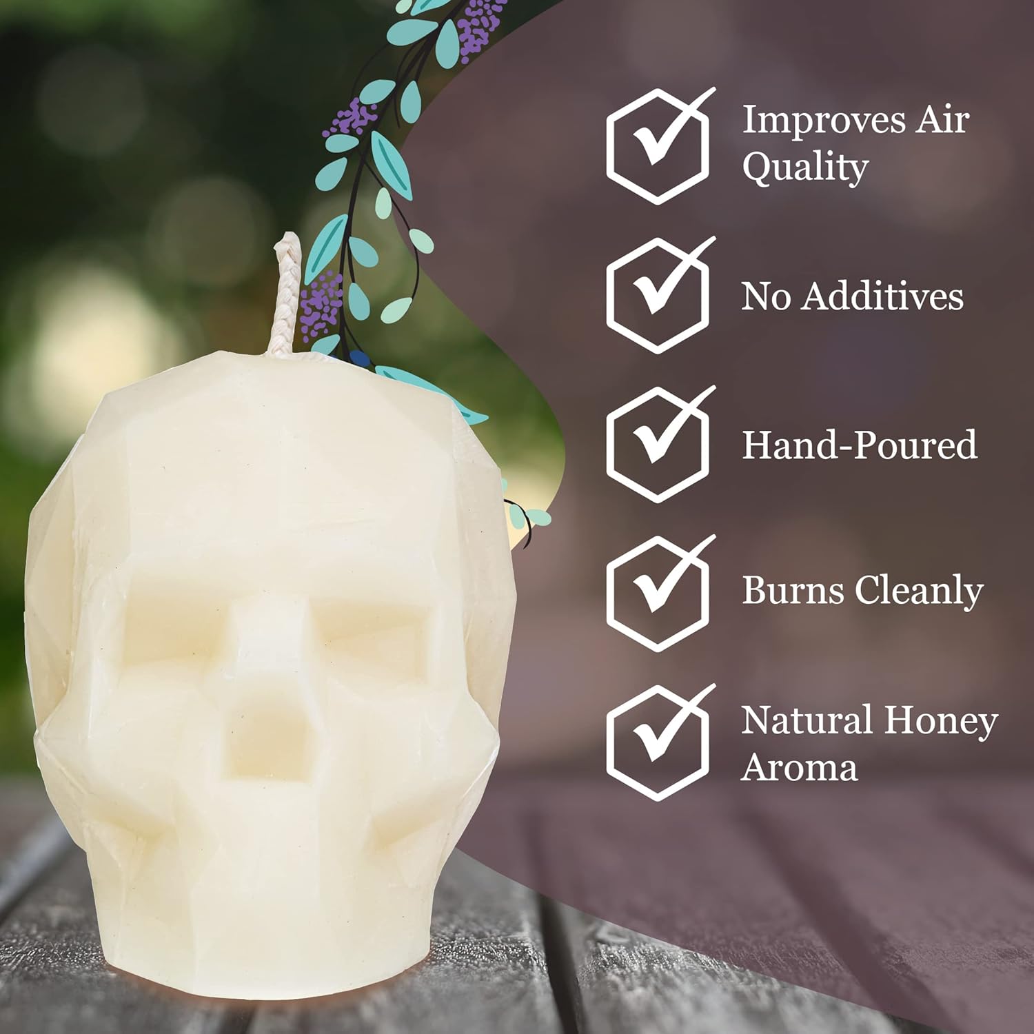 Big Halloween Skull Candles for Your Spooky Decor