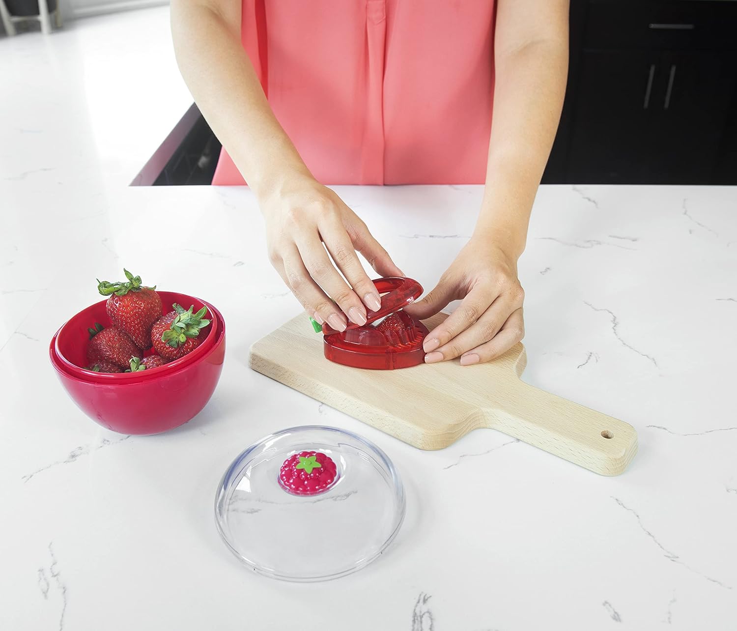 Crisp Even_Strawberry Slicer for Pies Cakes and More