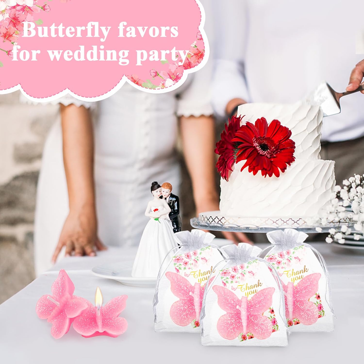 KBTDYHYY 50-Set Butterfly Baby shower Party Favors