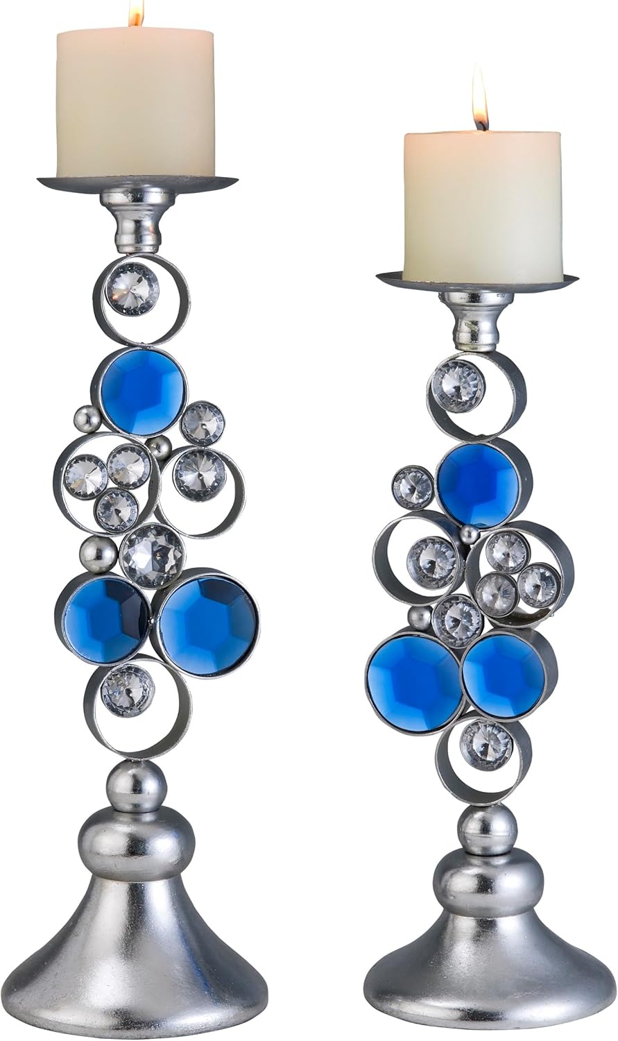 Elegant Candleholders with Vanilla Scented Candles