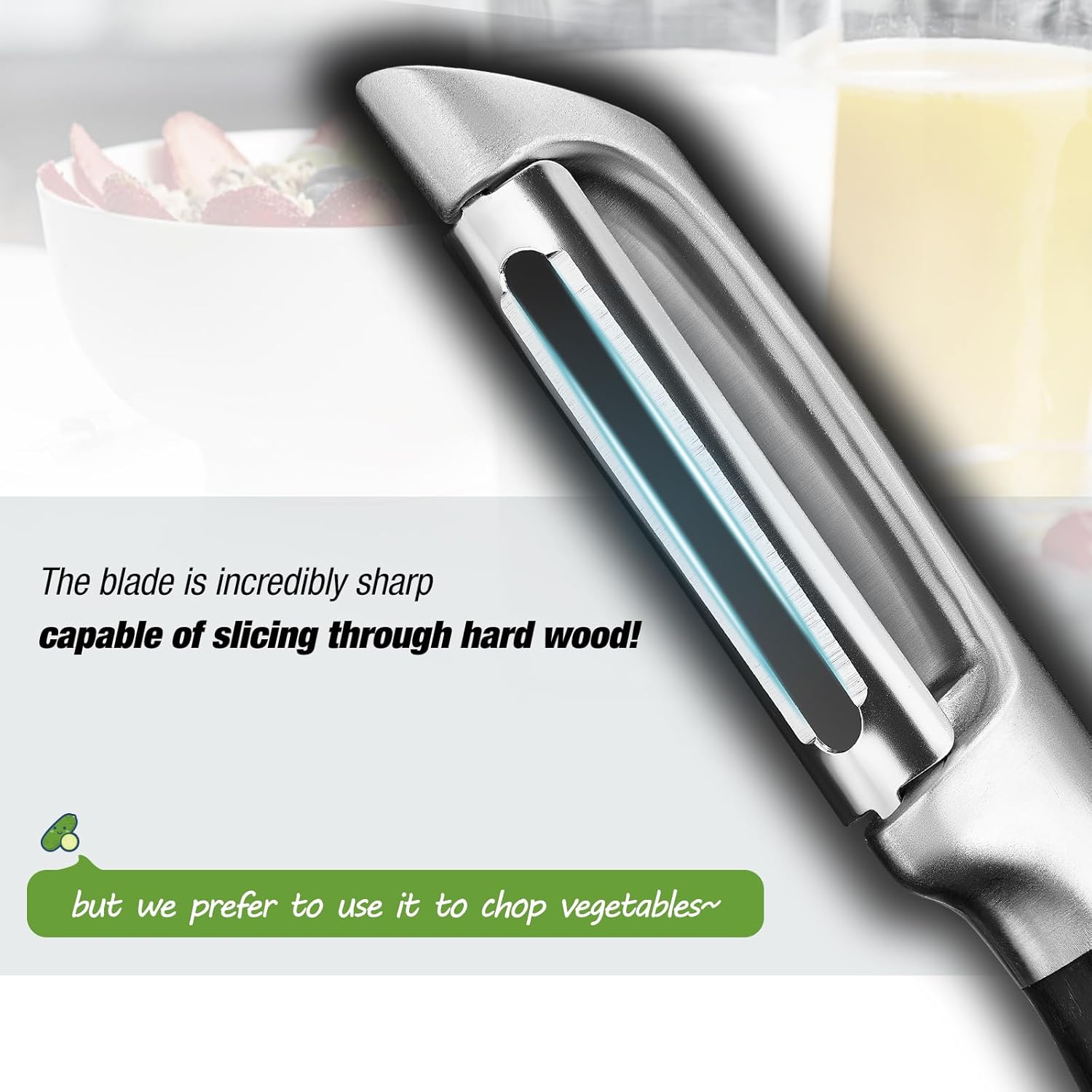 304 Stainless Steel Multi-Function Kitchen Peeler with Solid Handle