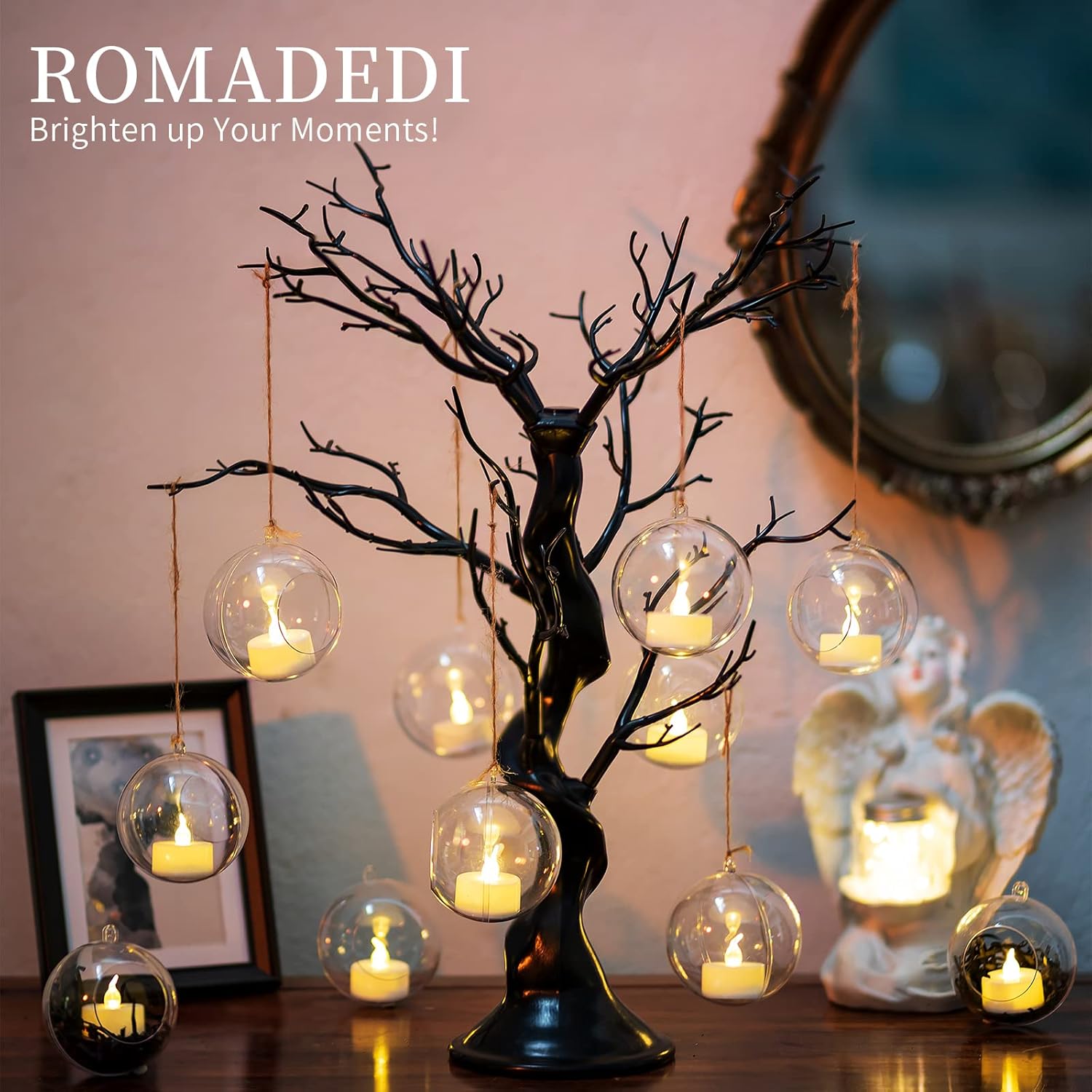 20-Piece Hanging Acrylic Holds for Tealights