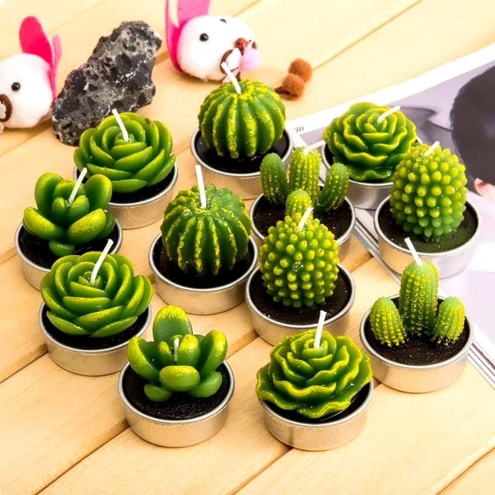 Fancy Cactus Mounted Tealights