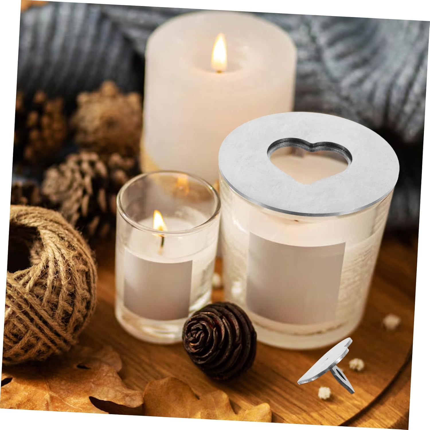 MAGICLULU Jar Lid Shade Sleeve for Candles