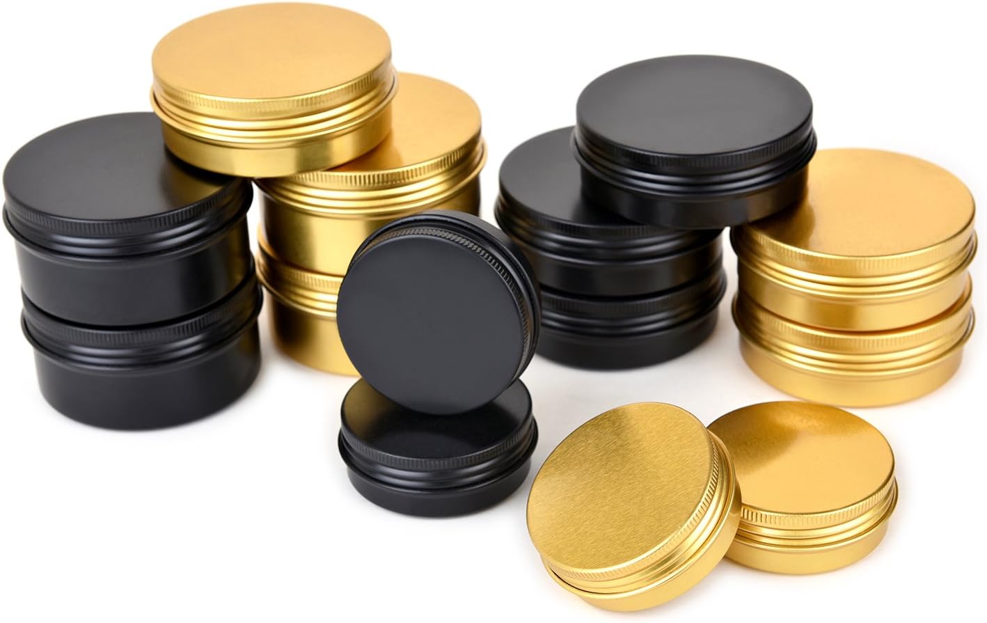 10-Pack 3oz Aluminum Tins with lids - Multifunctional Travel Storage Solution