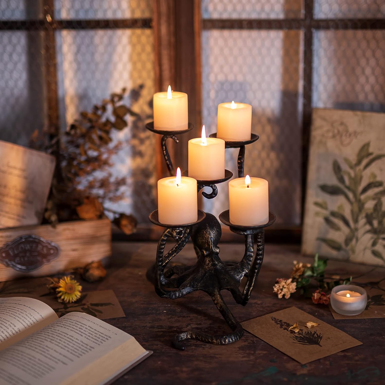 Sziqiqi Gothic Octopus Candle Holder