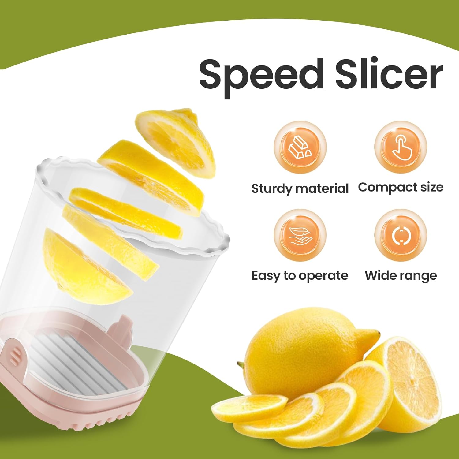 Fruit Slicer Cup for Efficient Cutting Pink