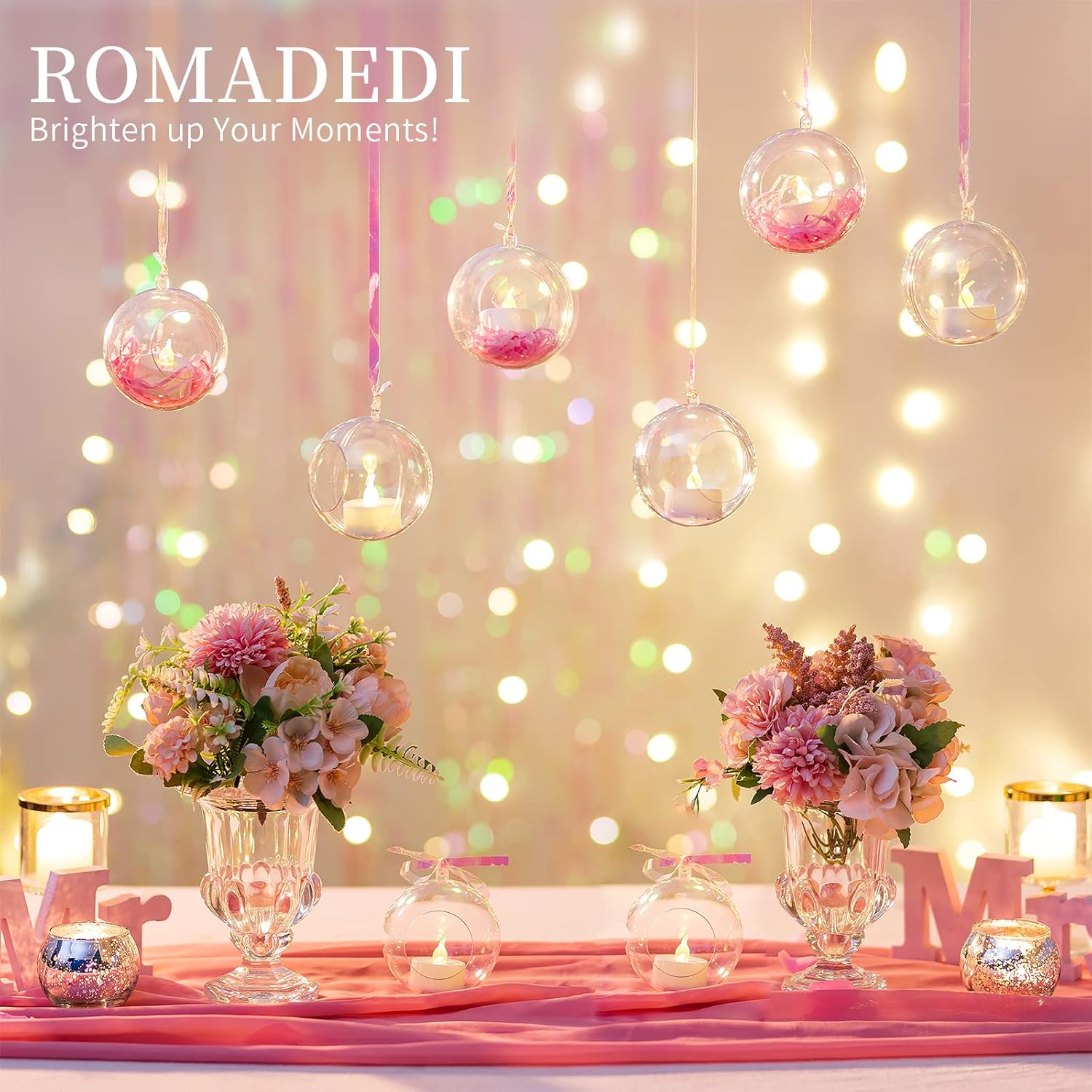 20-Piece Hanging Acrylic Holds for Tealights