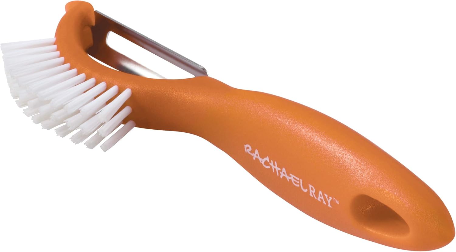 Rachael Ray 3-in-1 Vegetable Peeler with Orange Handle