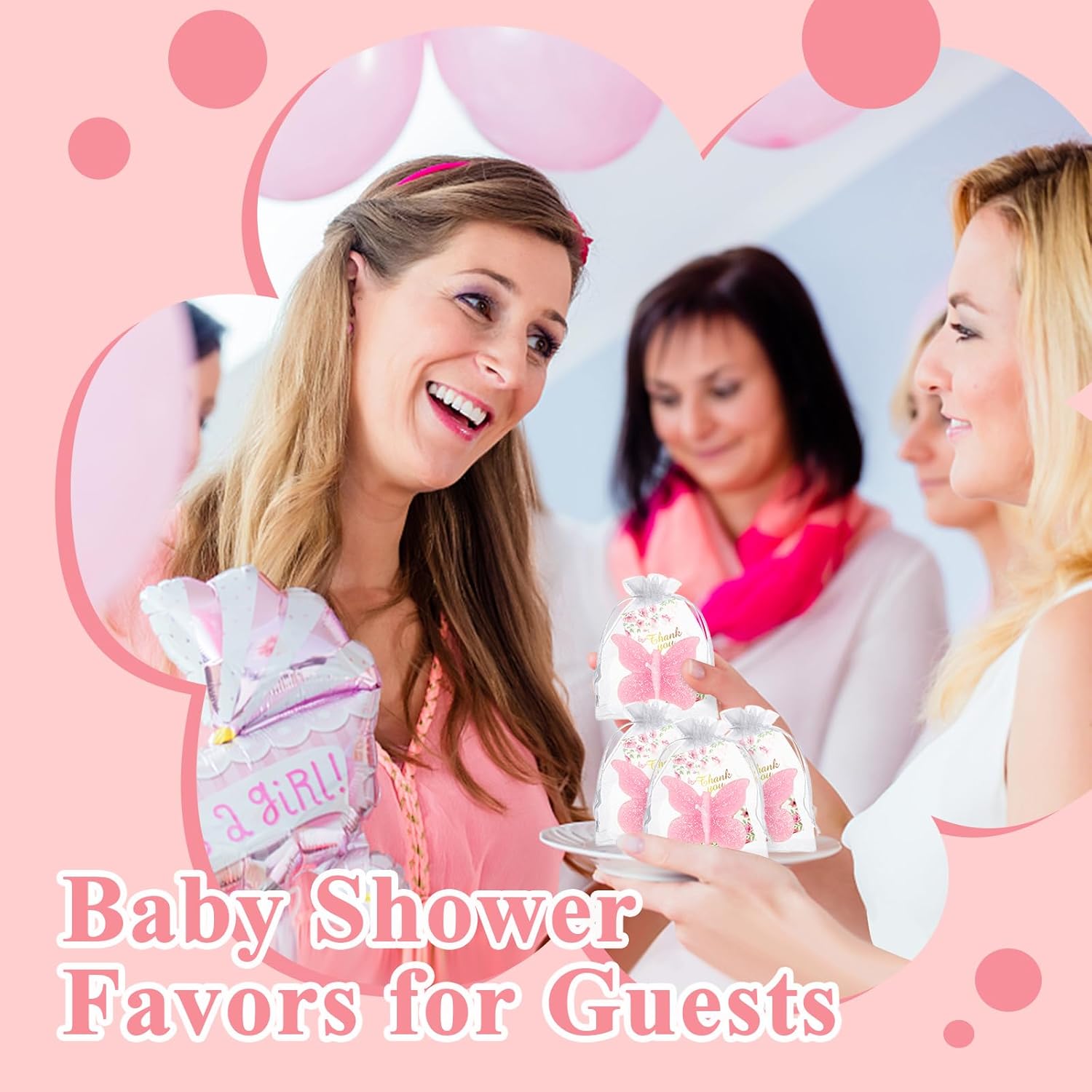 KBTDYHYY 50-Set Butterfly Baby shower Party Favors