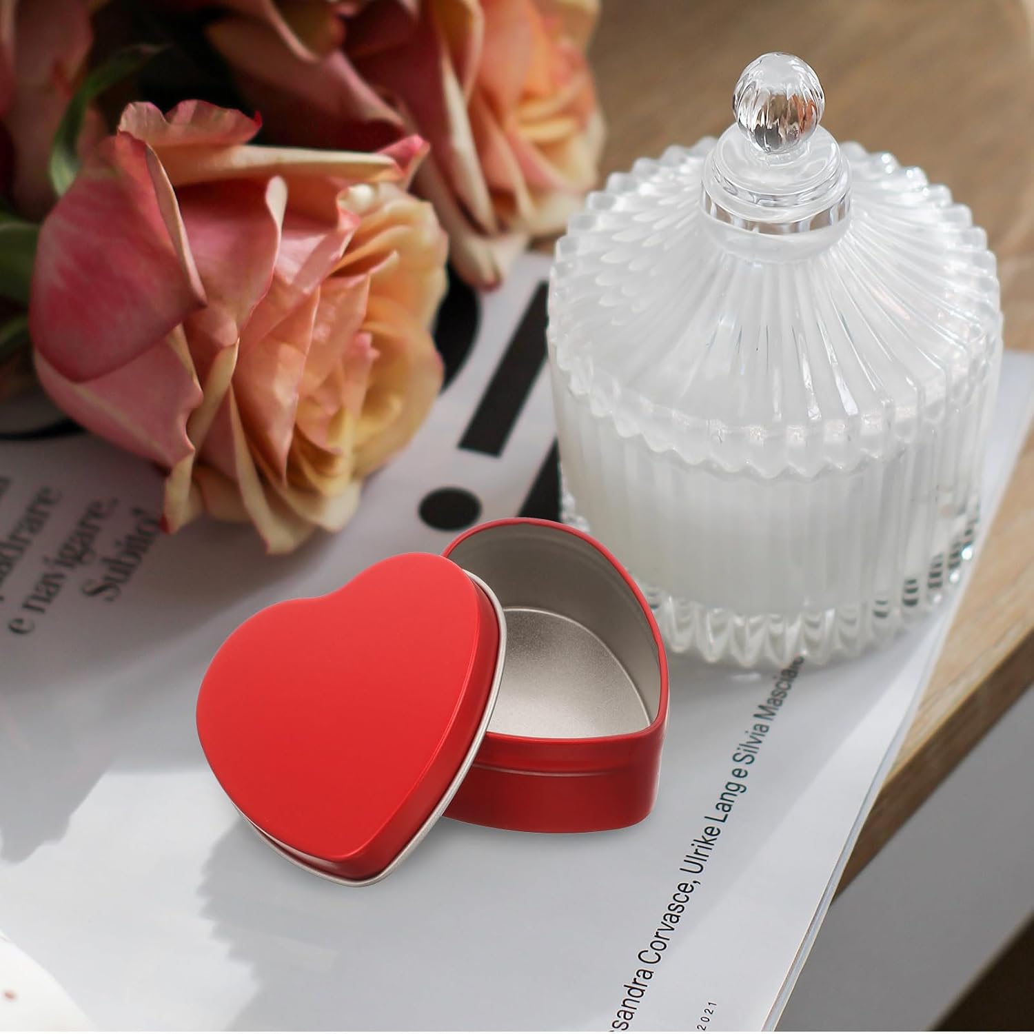 Valentines Day Heart Candle Boxes