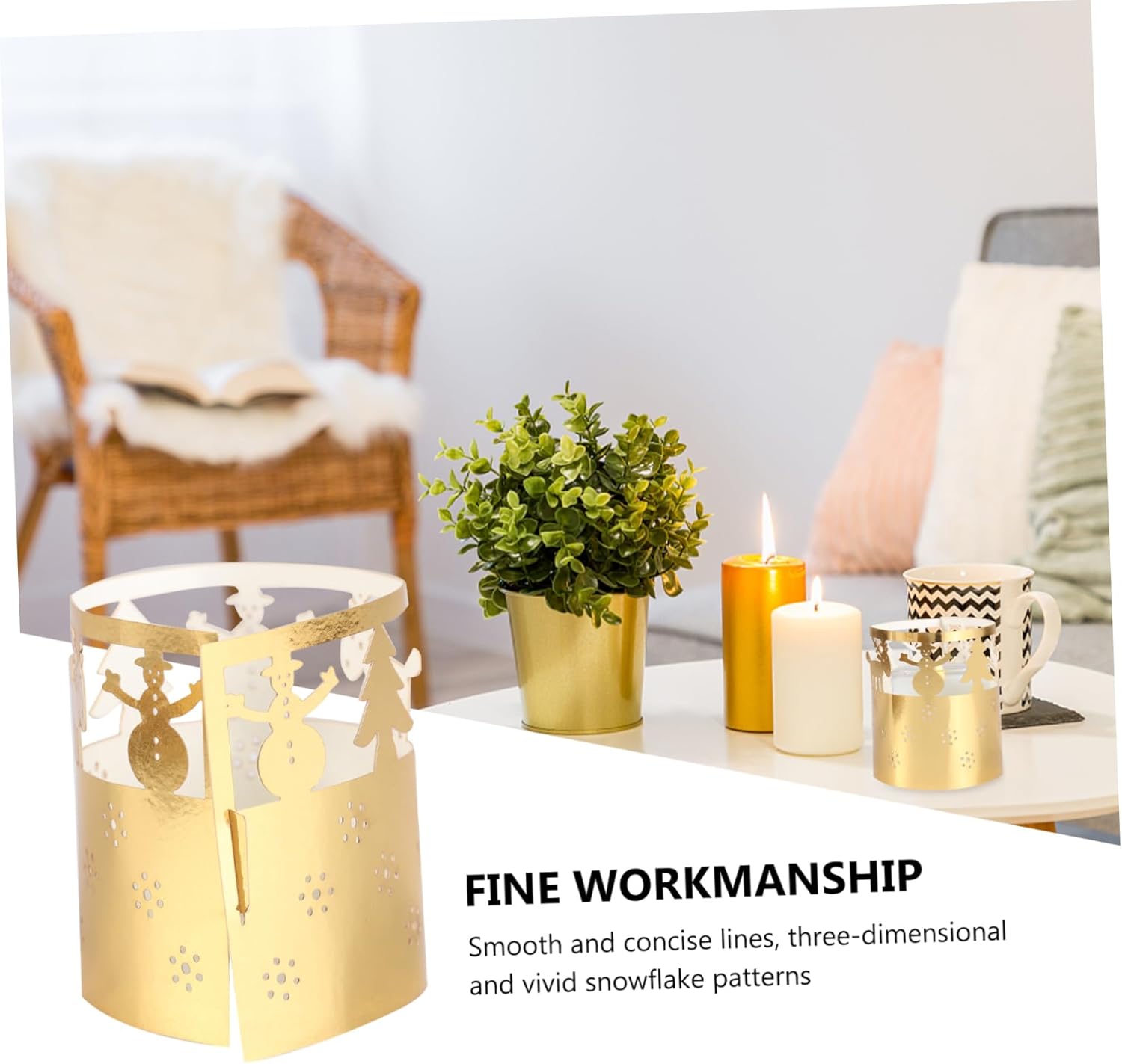 50-Pack Snowflake Candle Lampshade