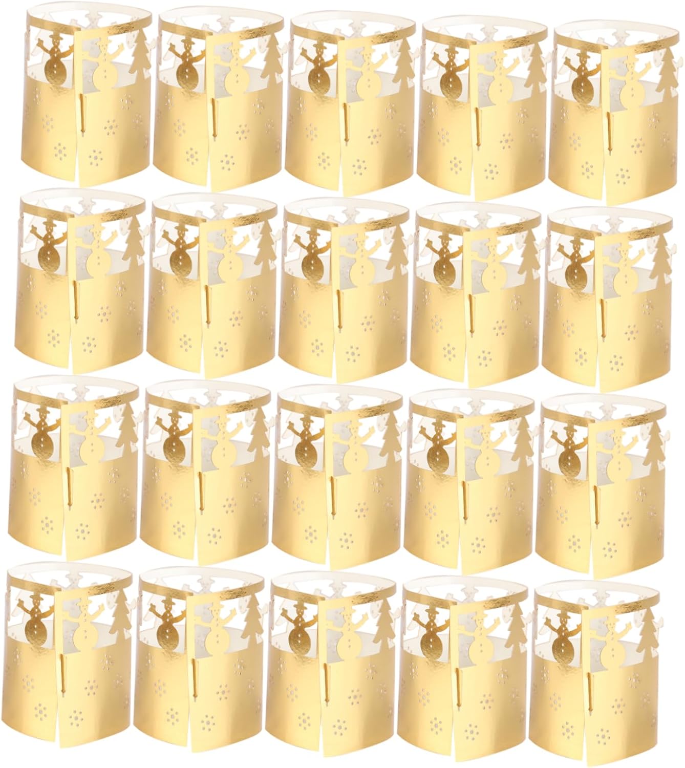 RORPOIR 50-Piece Christmas Candle Lampshade Decorations