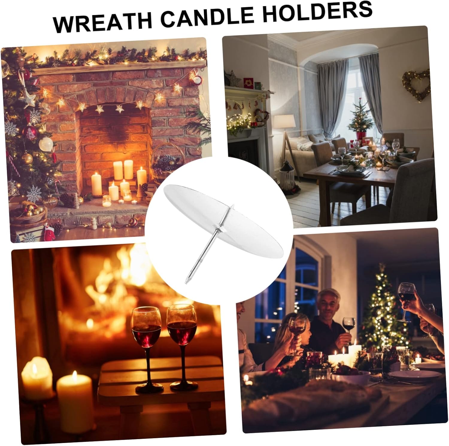 Wreath Candle Holder Set