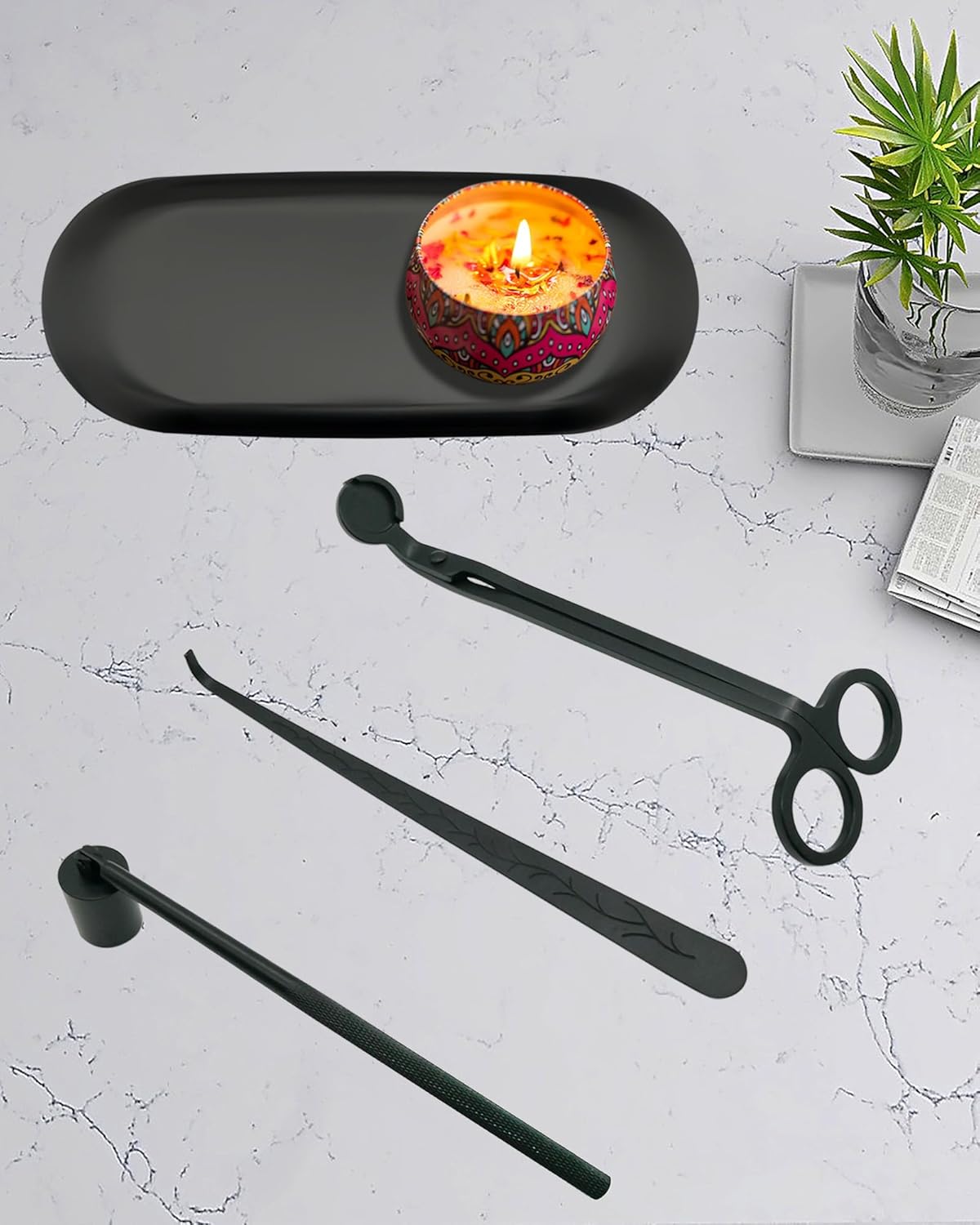 Personalized Candle Accessories Set