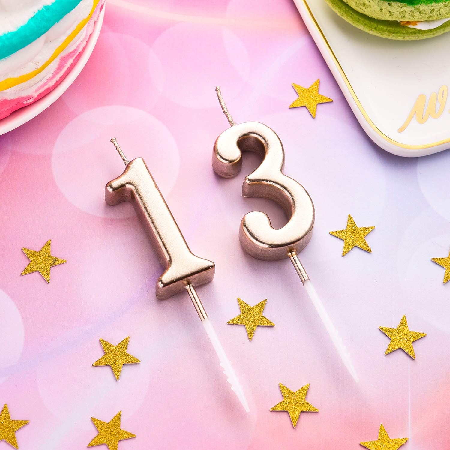 13th Birthday Magic Celebrating a Special Year with Nuanchus 354inch Birthday Candles Topper