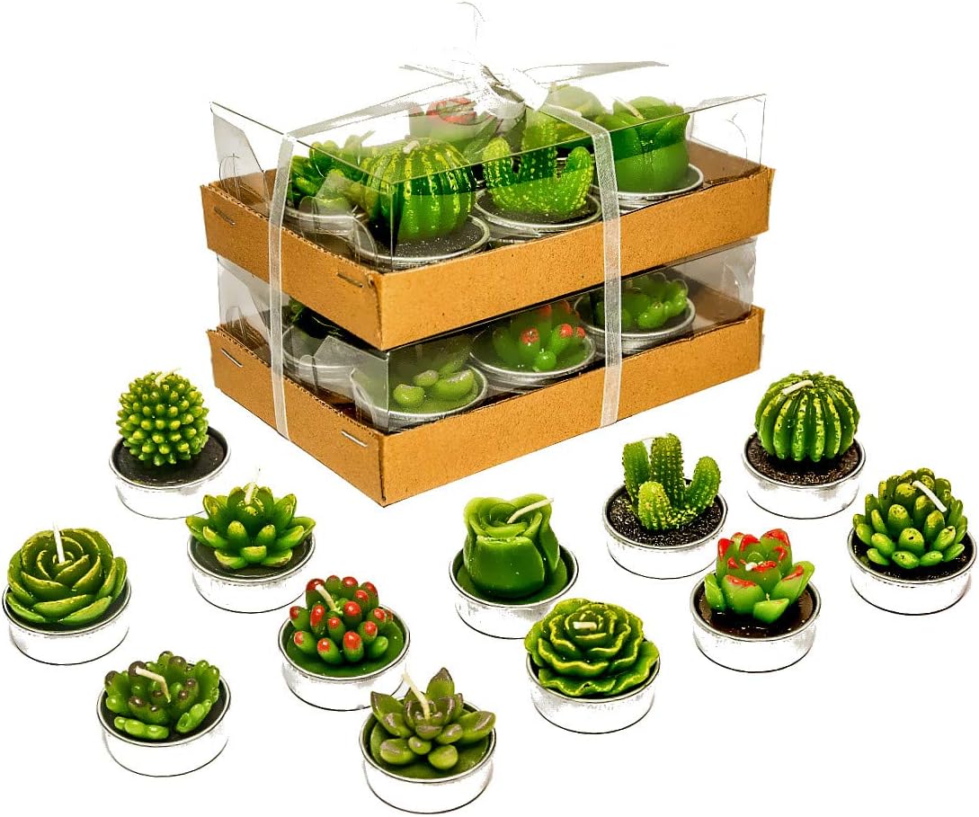 Fancy Cactus Mounted Tealights